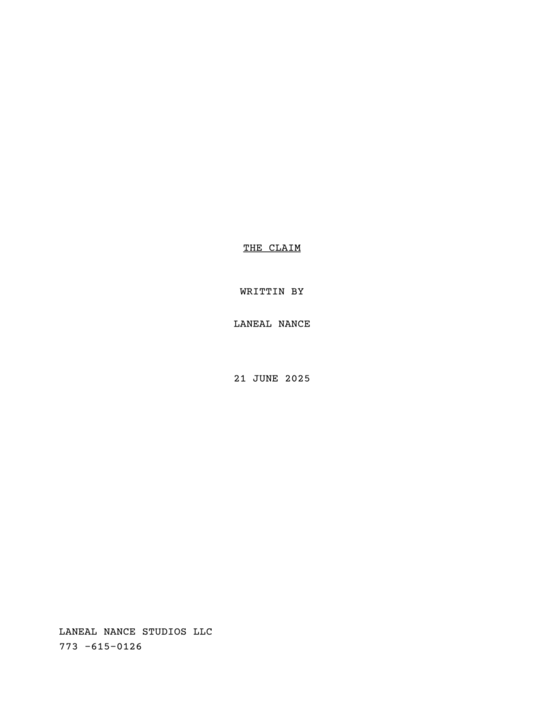 THE CLAIM script preview